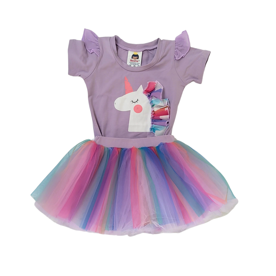 Dress skortie - Rainbow unicorn