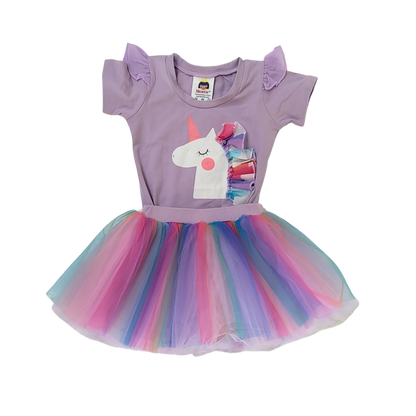 Dress skortie - Rainbow unicorn